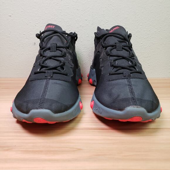 Nike Mens Size 12 React Element 5S Running Shoe Black Solar Red Athletic Sneaker main image 8